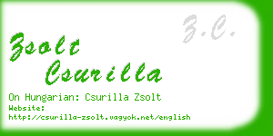 zsolt csurilla business card